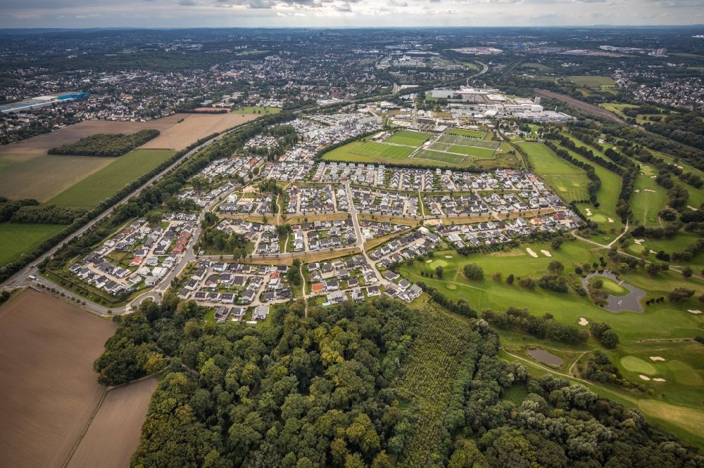 Luftbild Dortmund - Wohngebiet einer Einfamilienhaus- Siedlung Brackeler Feld im Ortsteil Brackel in Dortmund im Bundesland Nordrhein-Westfalen, Deutschland