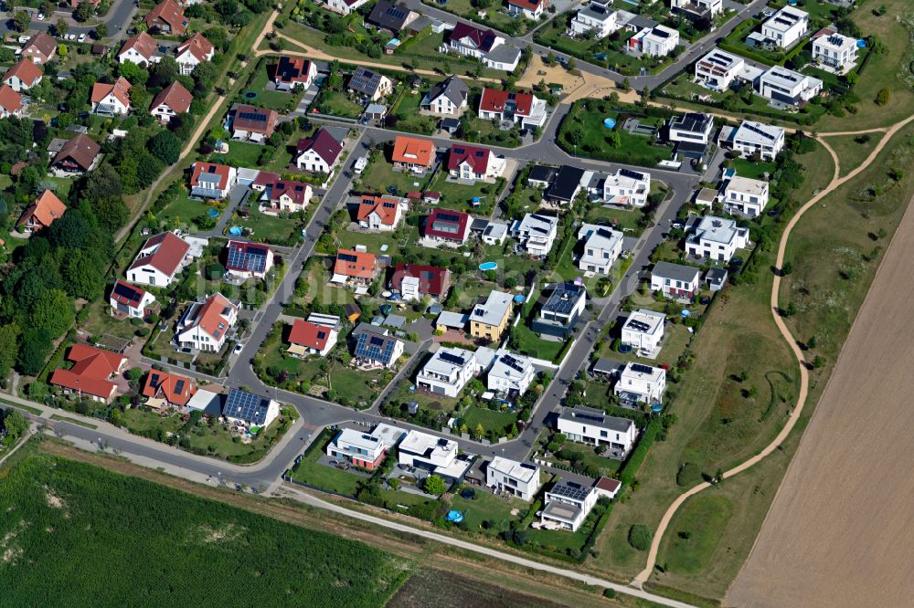 Luftbild Braunschweig - Wohngebiet einer Einfamilienhaus- Siedlung in Braunschweig im Bundesland Niedersachsen, Deutschland