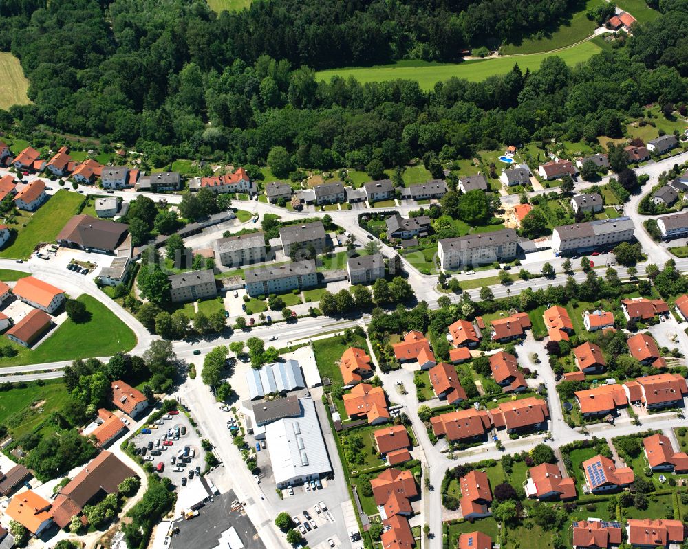 Luftbild Burgkirchen an der Alz - Wohngebiet einer Einfamilienhaus- Siedlung in Burgkirchen an der Alz im Bundesland Bayern, Deutschland