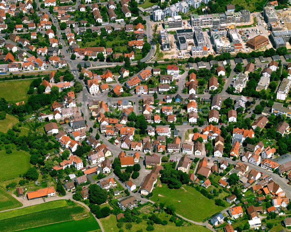 Luftbild Derendingen - Wohngebiet einer Einfamilienhaus- Siedlung in Derendingen im Bundesland Baden-Württemberg, Deutschland