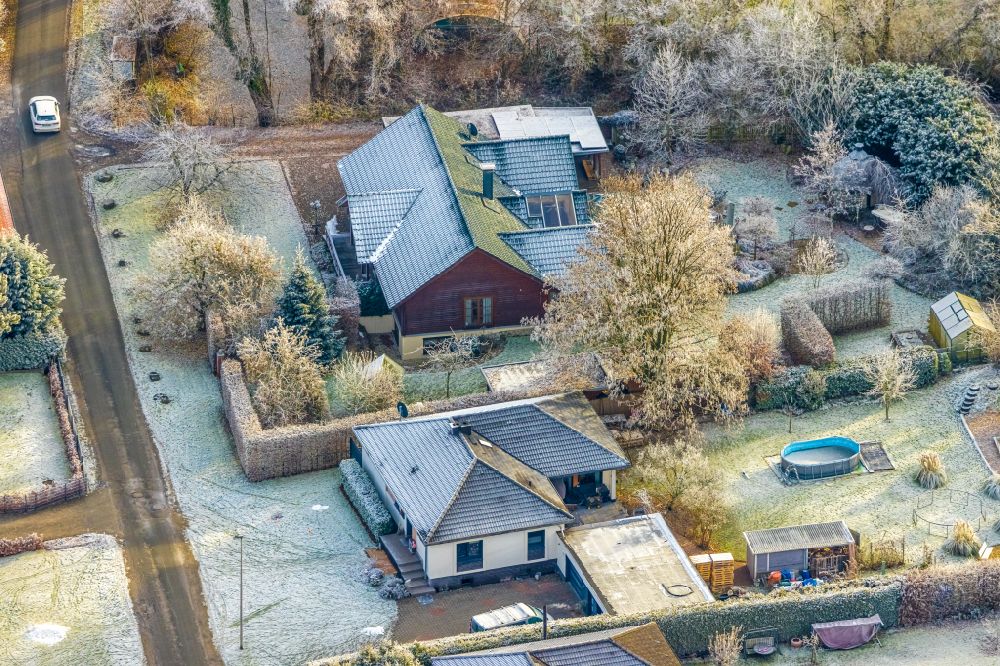 Drechen aus der Vogelperspektive: Wohngebiet einer Einfamilienhaus- Siedlung in Drechen im Bundesland Nordrhein-Westfalen, Deutschland