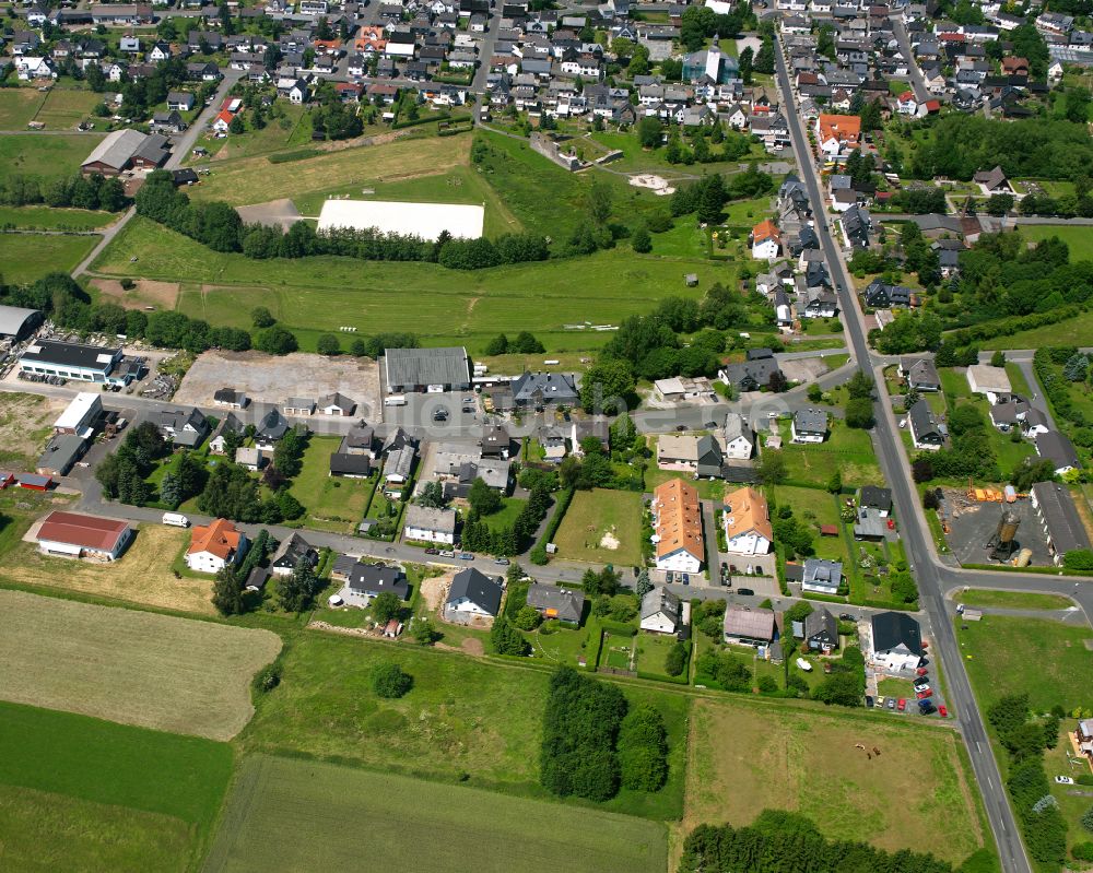 Luftbild Driedorf - Wohngebiet einer Einfamilienhaus- Siedlung in Driedorf im Bundesland Hessen, Deutschland