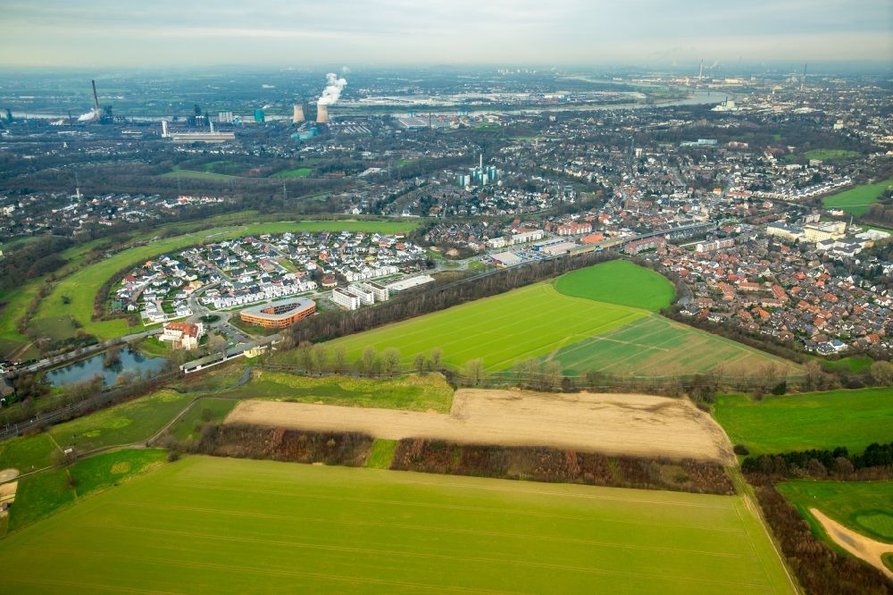 Luftaufnahme Duisburg - Wohngebiet einer Einfamilienhaus- Siedlung in Duisburg im Bundesland Nordrhein-Westfalen