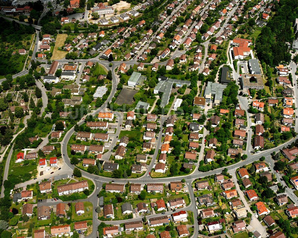 Emmingen von oben - Wohngebiet einer Einfamilienhaus- Siedlung in Emmingen im Bundesland Baden-Württemberg, Deutschland