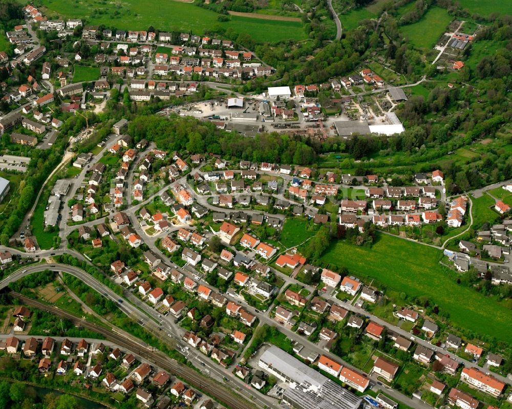 Luftbild Faurndau - Wohngebiet einer Einfamilienhaus- Siedlung in Faurndau im Bundesland Baden-Württemberg, Deutschland