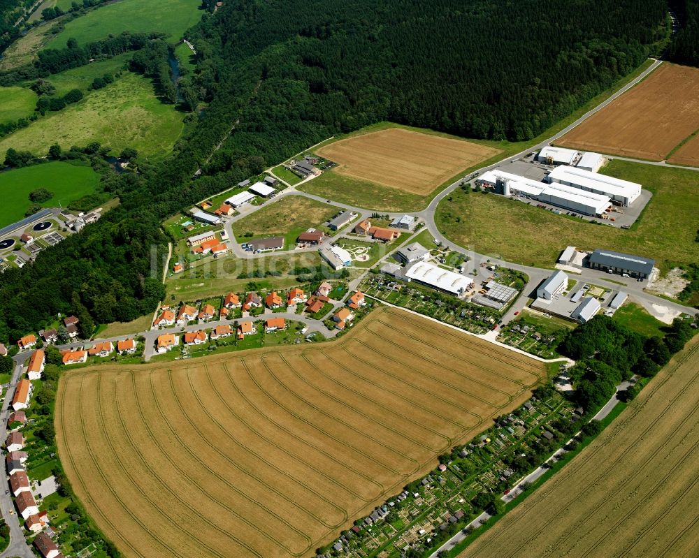 Luftbild Sigmaringen - Wohngebiet einer Einfamilienhaus- Siedlung an der Fürts-Friedrich-Straße in Sigmaringen im Bundesland Baden-Württemberg, Deutschland