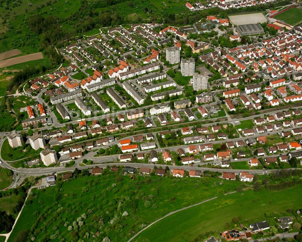 Luftbild Geislingen an der Steige - Wohngebiet einer Einfamilienhaus- Siedlung in Geislingen an der Steige im Bundesland Baden-Württemberg, Deutschland