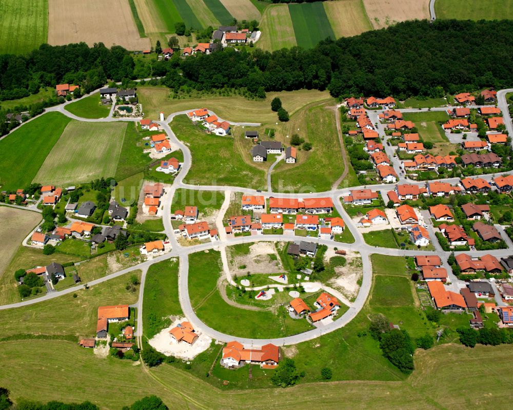 Luftbild Gendorf - Wohngebiet einer Einfamilienhaus- Siedlung in Gendorf im Bundesland Bayern, Deutschland
