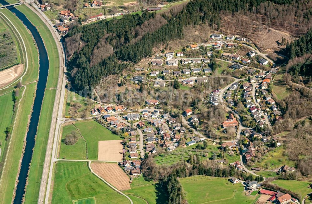 Luftbild Gengenbach - Wohngebiet einer Einfamilienhaus- Siedlung in Gengenbach im Bundesland Baden-Württemberg, Deutschland
