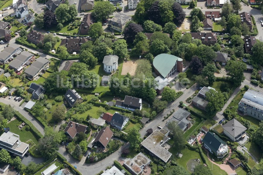 Glücksburg aus der Vogelperspektive: Wohngebiet einer Einfamilienhaus - Siedlung in Glücksburg im Bundesland Schleswig-Holstein