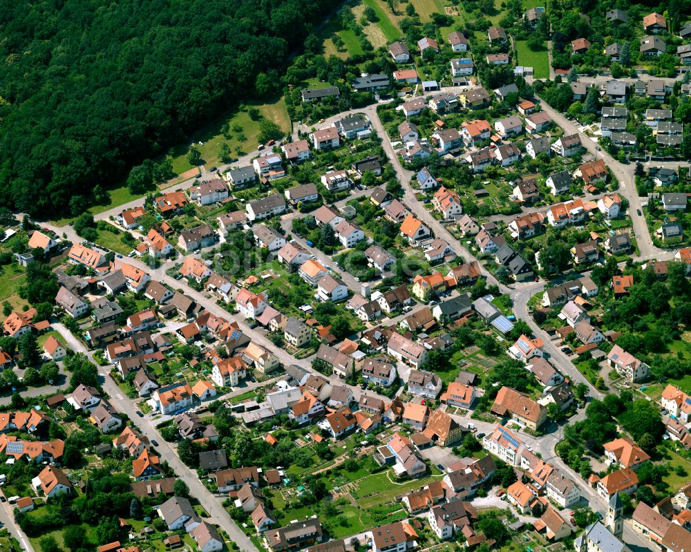 Luftbild Hagelloch - Wohngebiet einer Einfamilienhaus- Siedlung in Hagelloch im Bundesland Baden-Württemberg, Deutschland
