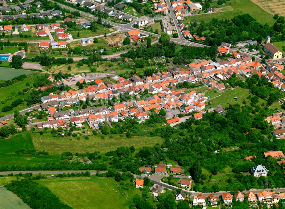 Luftaufnahme Haide - Wohngebiet einer Einfamilienhaus- Siedlung in Haide im Bundesland Rheinland-Pfalz, Deutschland