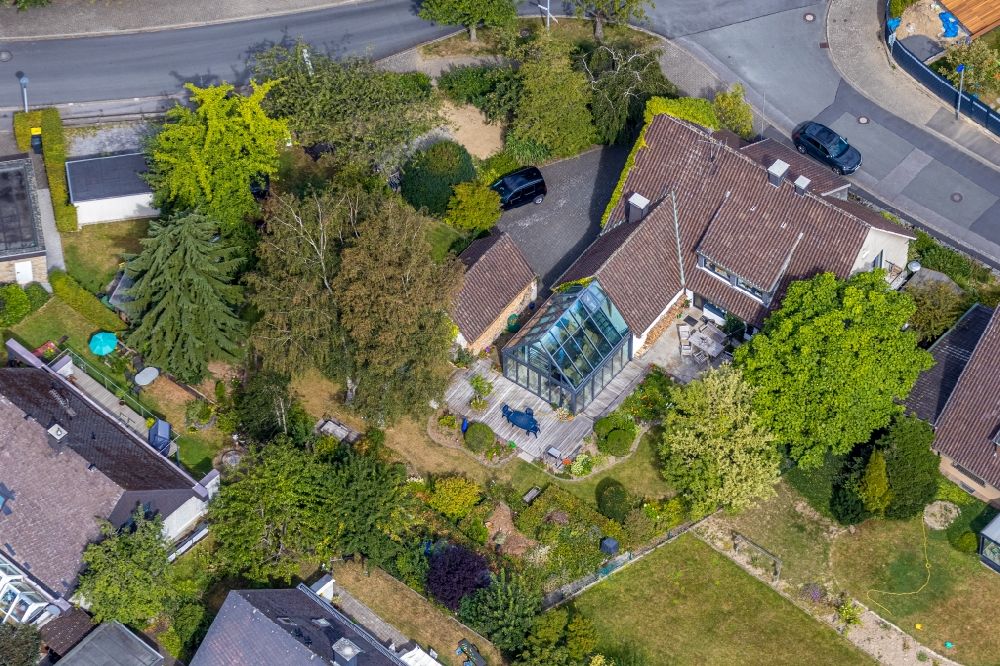 Halingen aus der Vogelperspektive: Wohngebiet einer Einfamilienhaus- Siedlung in Halingen im Bundesland Nordrhein-Westfalen, Deutschland
