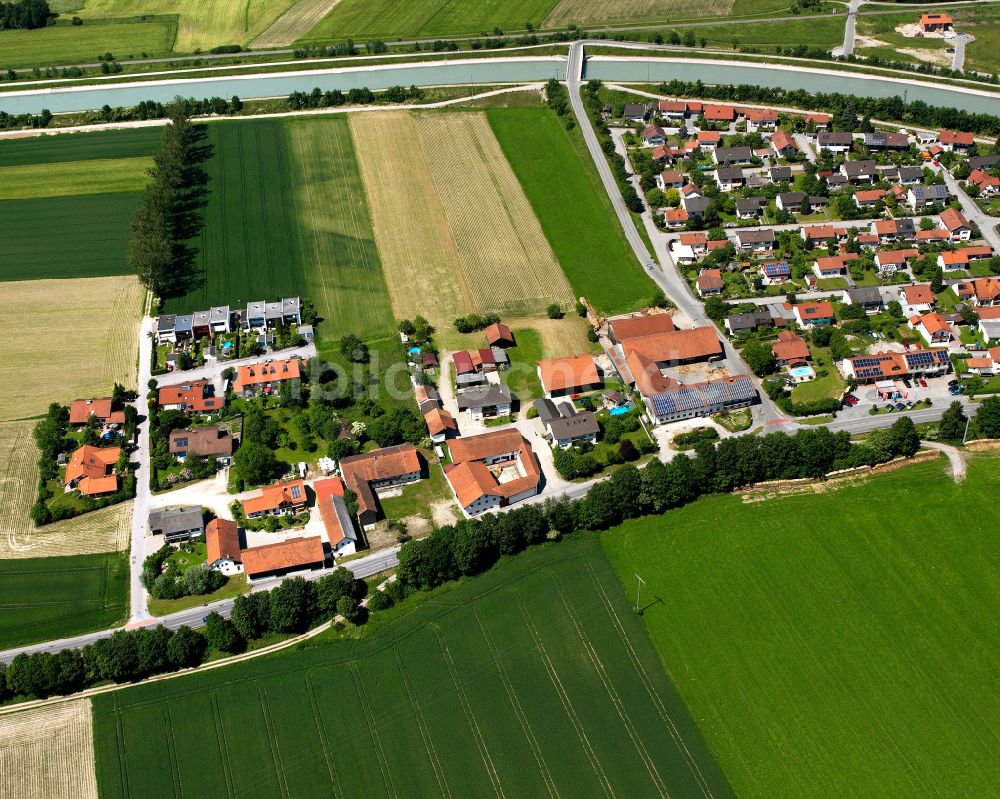 Luftbild Höchfelden - Wohngebiet einer Einfamilienhaus- Siedlung in Höchfelden im Bundesland Bayern, Deutschland