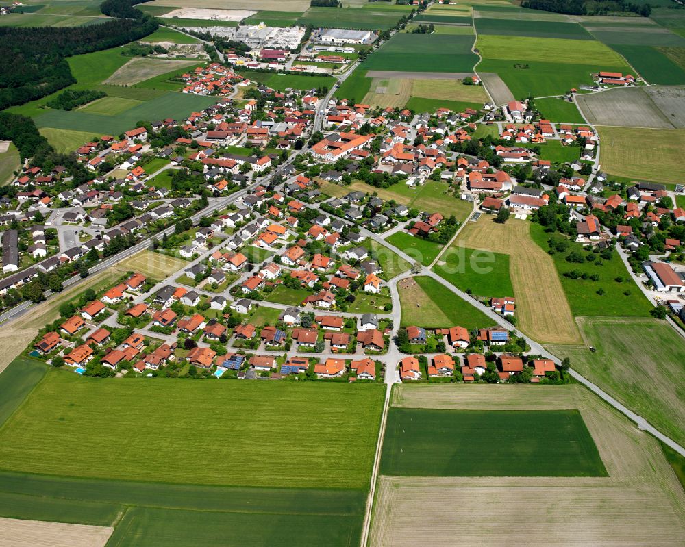 Luftaufnahme Heiligenstatt - Wohngebiet einer Einfamilienhaus- Siedlung in Heiligenstatt im Bundesland Bayern, Deutschland
