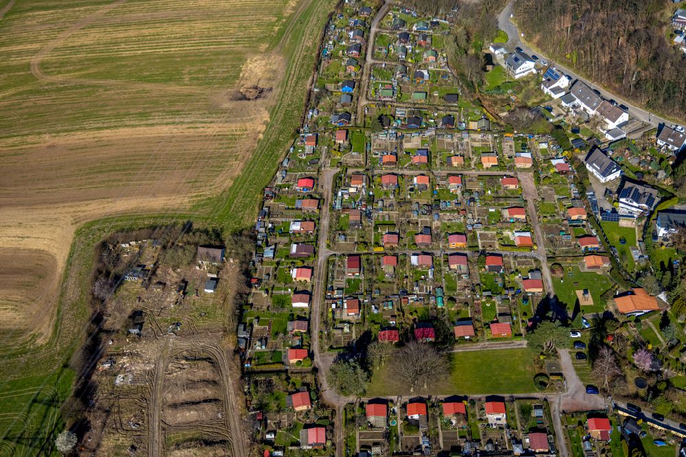 Luftbild Hetterscheidt - Wohngebiet einer Einfamilienhaus- Siedlung in Hetterscheidt im Bundesland Nordrhein-Westfalen, Deutschland