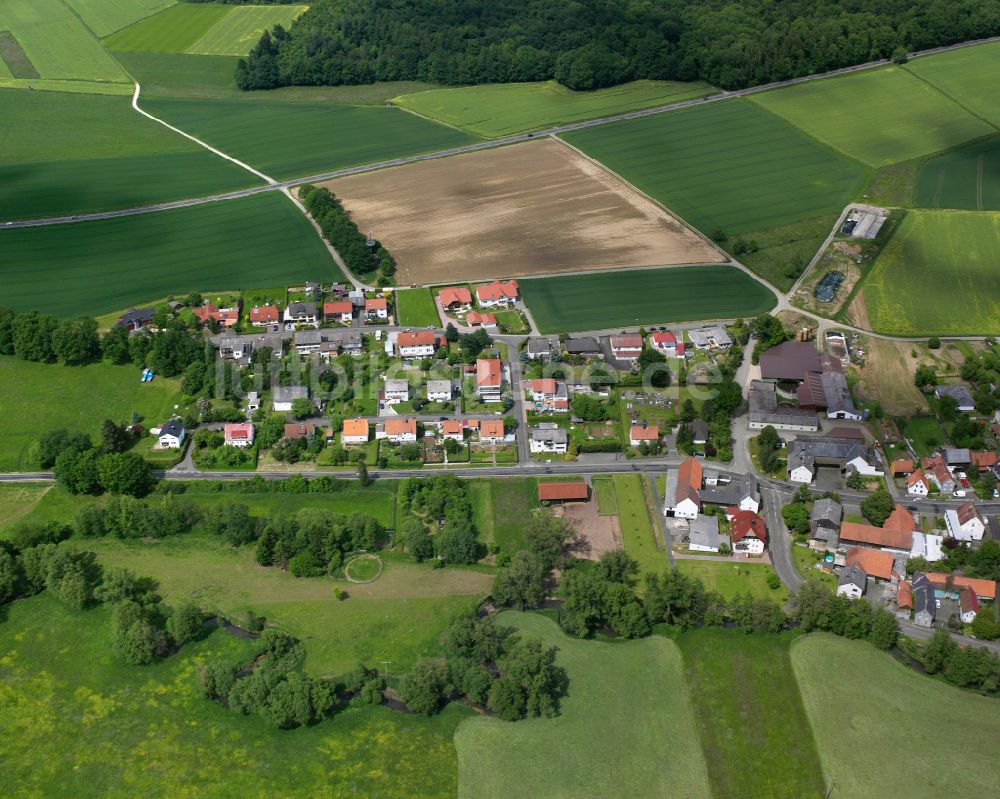 Luftaufnahme Ilsdorf - Wohngebiet einer Einfamilienhaus- Siedlung in Ilsdorf im Bundesland Hessen, Deutschland