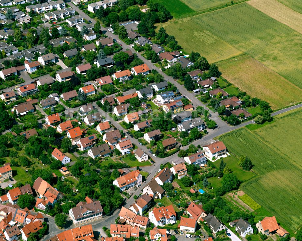 Kilchberg von oben - Wohngebiet einer Einfamilienhaus- Siedlung in Kilchberg im Bundesland Baden-Württemberg, Deutschland