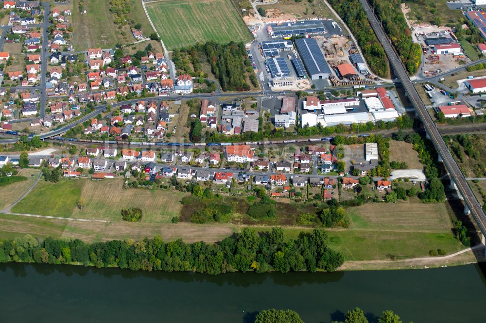 Luftbild Langenprozelten - Wohngebiet einer Einfamilienhaus- Siedlung in Langenprozelten im Bundesland Bayern, Deutschland