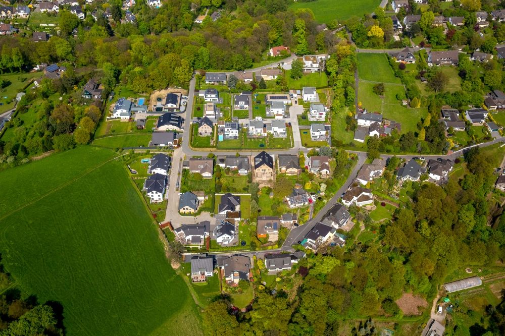 Luftaufnahme Laupendahl - Wohngebiet einer Einfamilienhaus- Siedlung in Laupendahl im Bundesland Nordrhein-Westfalen, Deutschland