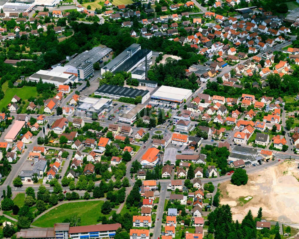 Luftbild Mössingen - Wohngebiet einer Einfamilienhaus- Siedlung in Mössingen im Bundesland Baden-Württemberg, Deutschland