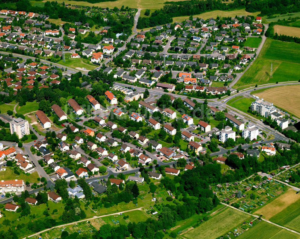 Luftbild Mössingen - Wohngebiet einer Einfamilienhaus- Siedlung in Mössingen im Bundesland Baden-Württemberg, Deutschland