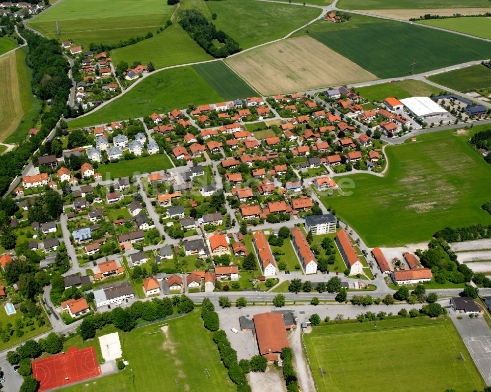 Luftbild Neuötting - Wohngebiet einer Einfamilienhaus- Siedlung in Neuötting im Bundesland Bayern, Deutschland