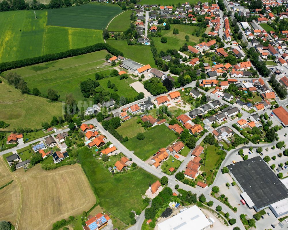 Luftbild Neuötting - Wohngebiet einer Einfamilienhaus- Siedlung in Neuötting im Bundesland Bayern, Deutschland