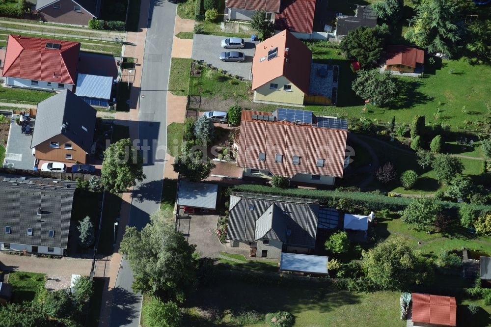 Luftbild Panketal - Wohngebiet einer Einfamilienhaus- Siedlung in Panketal im Bundesland Brandenburg