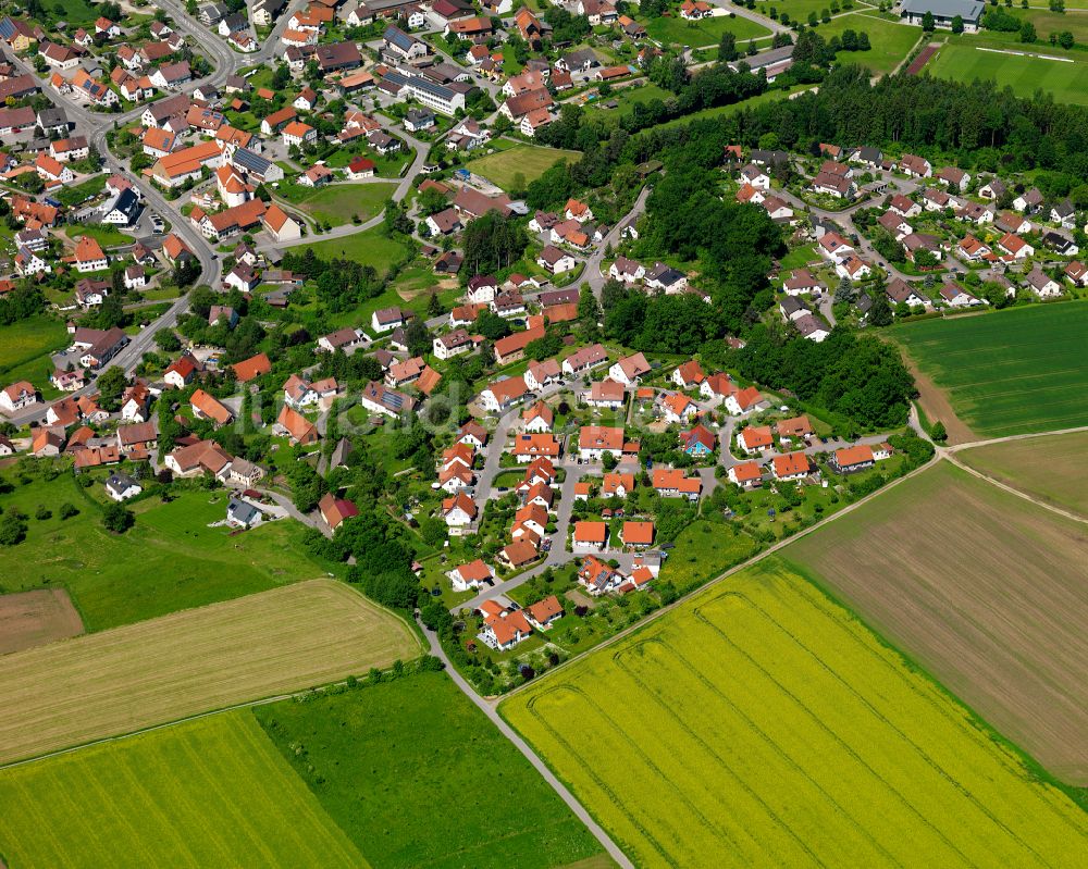 Luftbild Ringschnait - Wohngebiet einer Einfamilienhaus- Siedlung in Ringschnait im Bundesland Baden-Württemberg, Deutschland