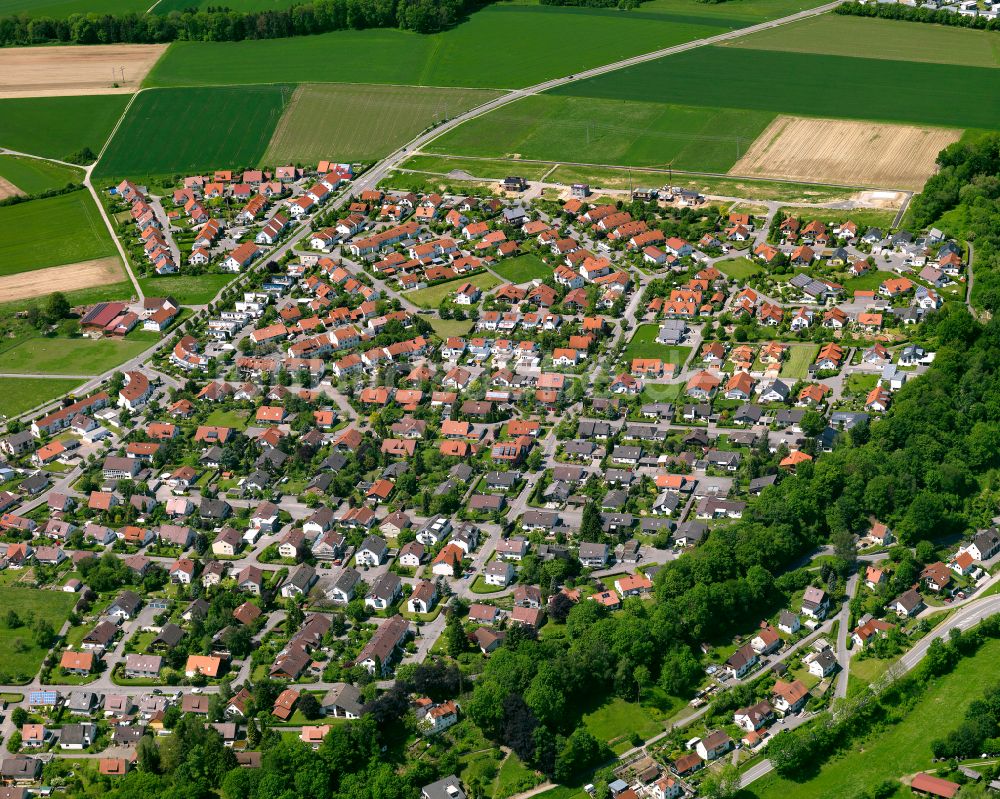 Luftbild Rißegg - Wohngebiet einer Einfamilienhaus- Siedlung in Rißegg im Bundesland Baden-Württemberg, Deutschland
