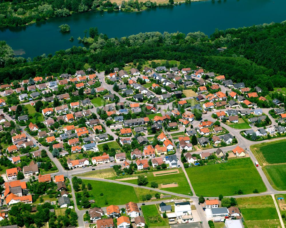 Sickenhausen von oben - Wohngebiet einer Einfamilienhaus- Siedlung in Sickenhausen im Bundesland Baden-Württemberg, Deutschland