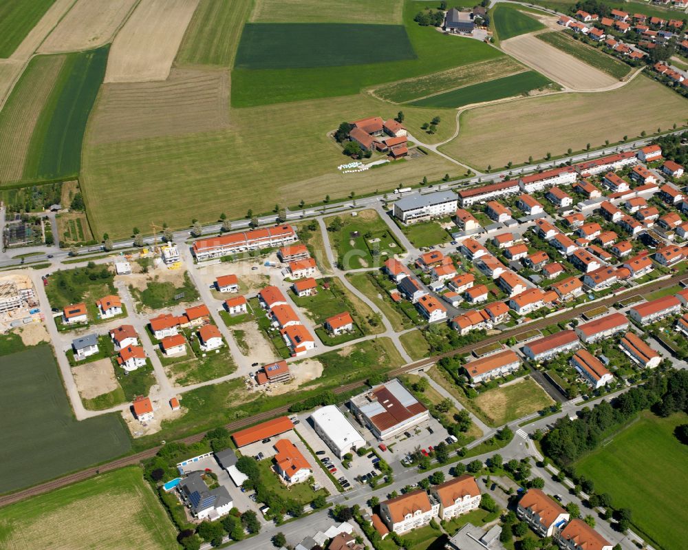 Luftbild Unghausen - Wohngebiet einer Einfamilienhaus- Siedlung in Unghausen im Bundesland Bayern, Deutschland