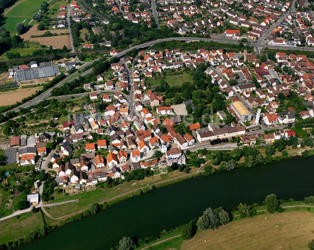 Luftbild Untergriesheim - Wohngebiet einer Einfamilienhaus- Siedlung in Untergriesheim im Bundesland Baden-Württemberg, Deutschland