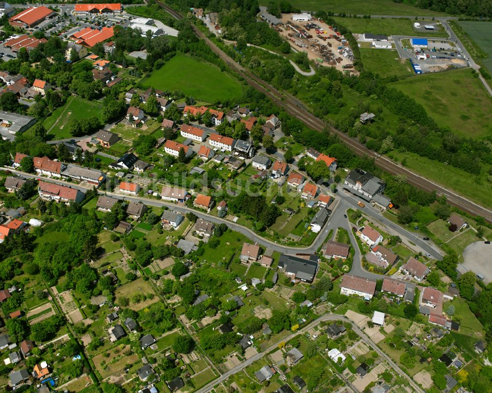 Luftaufnahme Vienenburg - Wohngebiet einer Einfamilienhaus- Siedlung in Vienenburg im Bundesland Niedersachsen, Deutschland