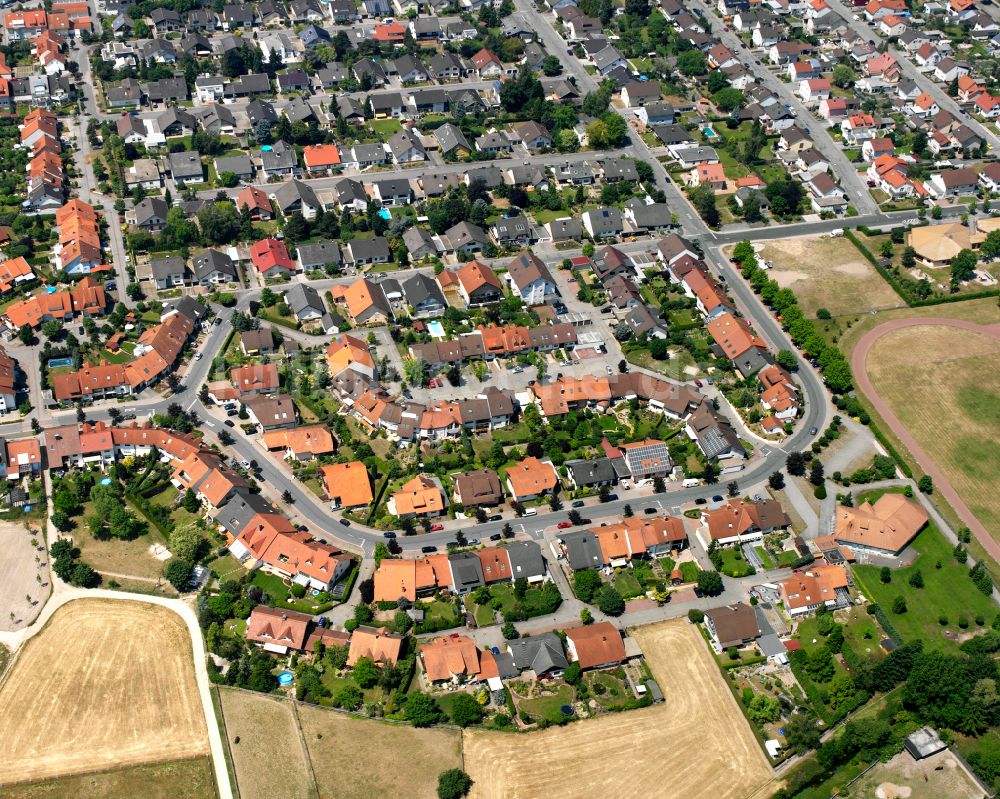 Luftbild Waghäusel - Wohngebiet einer Einfamilienhaus- Siedlung in Waghäusel im Bundesland Baden-Württemberg, Deutschland