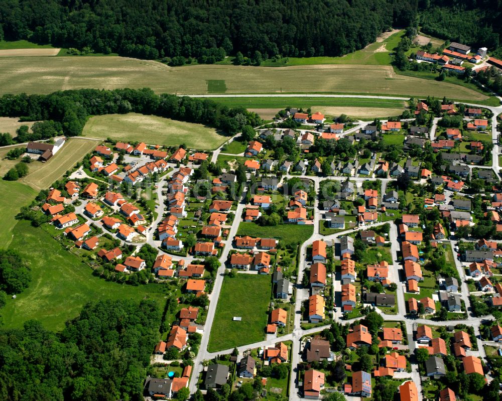 Luftbild Wald a.d.Alz - Wohngebiet einer Einfamilienhaus- Siedlung in Wald a.d.Alz im Bundesland Bayern, Deutschland