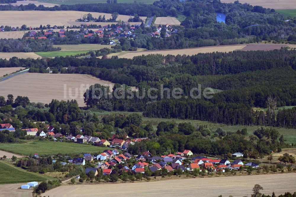 Luftbild Werder (Havel) - Wohngebiet einer Einfamilienhaus- Siedlung in Werder (Havel) im Bundesland Brandenburg, Deutschland