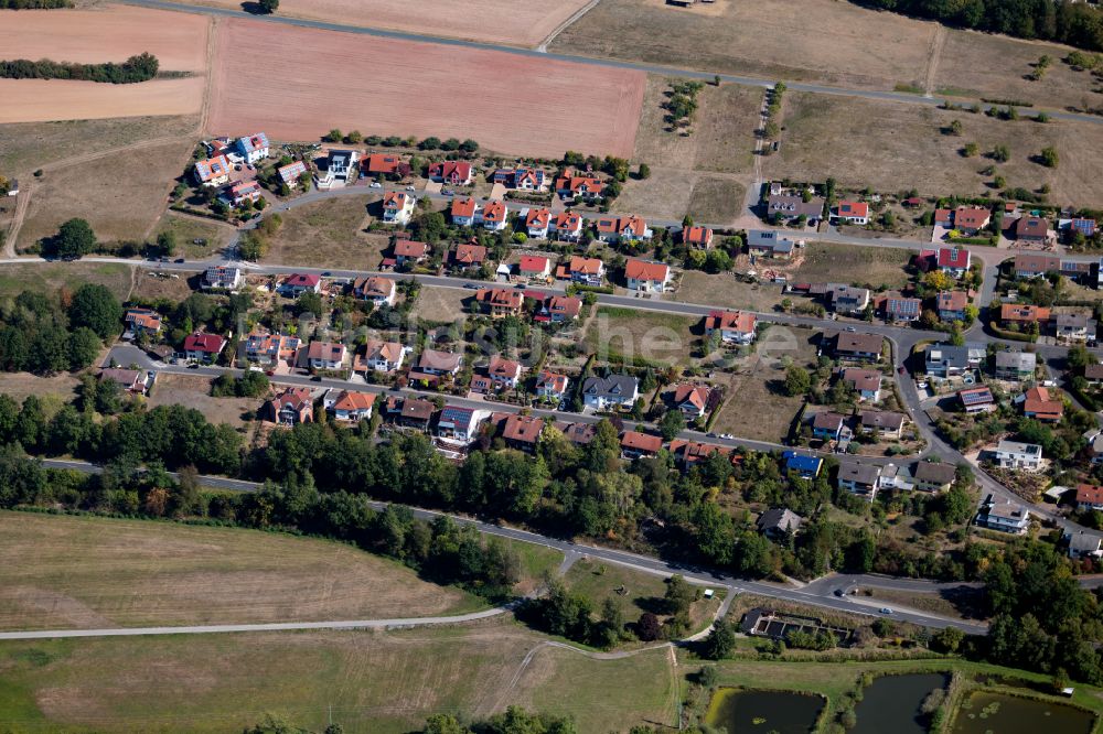 Luftbild Windheim - Wohngebiet einer Einfamilienhaus- Siedlung in Windheim im Bundesland Bayern, Deutschland