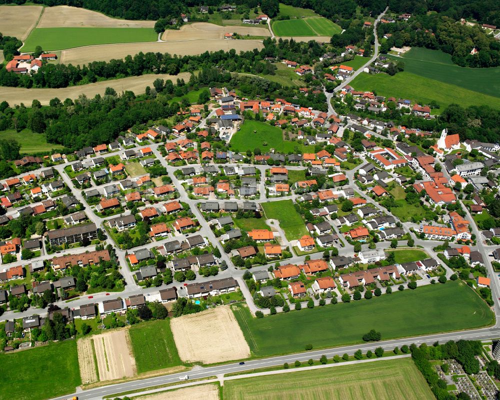 Luftbild Winhöring - Wohngebiet einer Einfamilienhaus- Siedlung in Winhöring im Bundesland Bayern, Deutschland