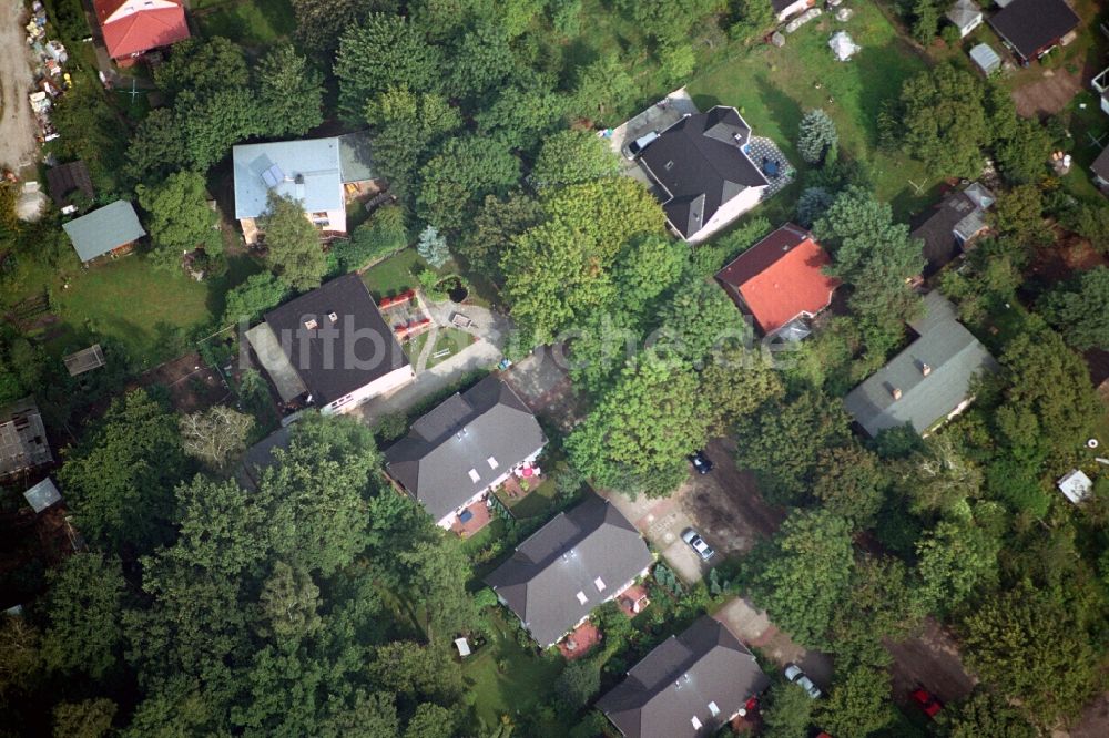 Rangsdorf von oben - Wohngebiet einer Einfamilienhaus- Siedlung Winterfeldallee in Rangsdorf im Bundesland Brandenburg, Deutschland