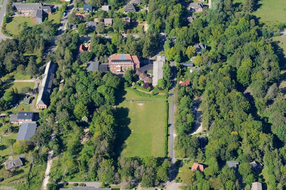 Luftbild Wyk auf Föhr - Wohngebiet einer Einfamilienhaus- Siedlung in Wyk auf Föhr im Bundesland Schleswig-Holstein