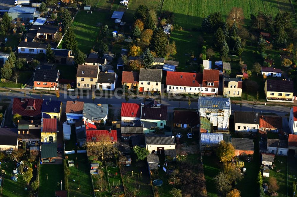 Wandlitz Zerpenschleuse von oben - Wohngebiet mit Einfamilienhäusern in Wandlitz im Bundesland Brandenburg