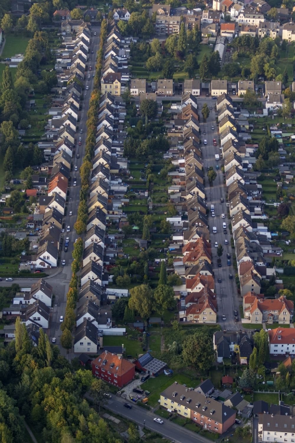 Luftbild Gladbeck - Wohngebiet um die Emscherstraße im Ortsteil Brauck in Gladbeck im Bundesland Nordrhein-Westffalen