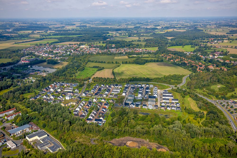 Hamm von oben - Wohngebiet am Feldrand in Hamm im Bundesland Nordrhein-Westfalen, Deutschland