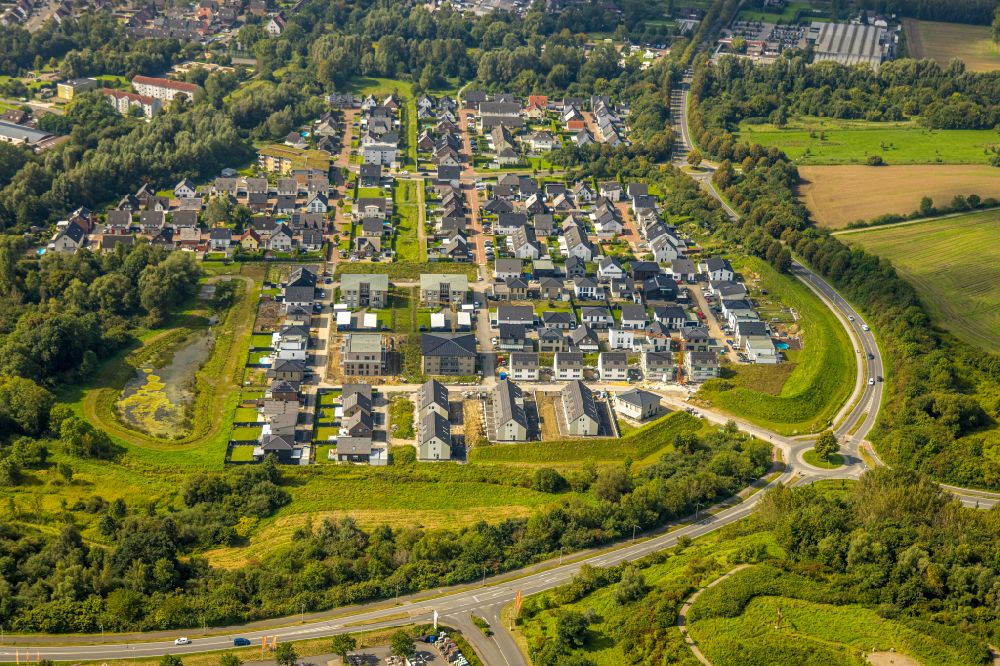 Luftbild Hamm - Wohngebiet am Feldrand in Hamm im Bundesland Nordrhein-Westfalen, Deutschland
