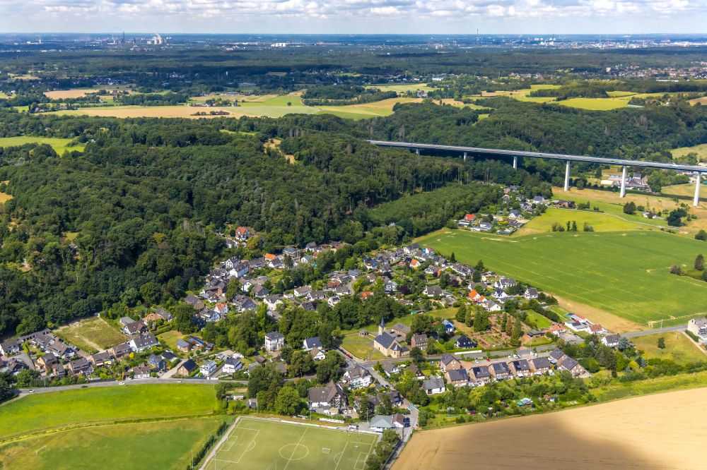 Luftbild Mintard - Wohngebiet am Feldrand in Mintard im Bundesland Nordrhein-Westfalen, Deutschland