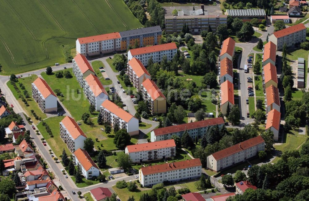 Luftaufnahme Greußen - Wohngebiet in Greußen im Bundesland Thüringen