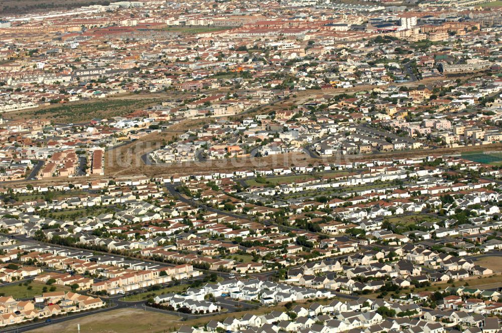 Luftaufnahme Kapstadt - Wohngebiet in Kapstadt, Südafrika