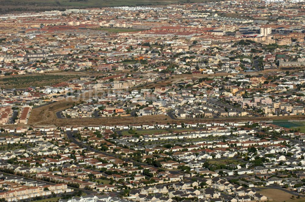 Kapstadt von oben - Wohngebiet in Kapstadt, Südafrika